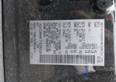 2017 Nissan Rogue Sv из США, поврежденный, VIN 5N1AT2MVXHC733658